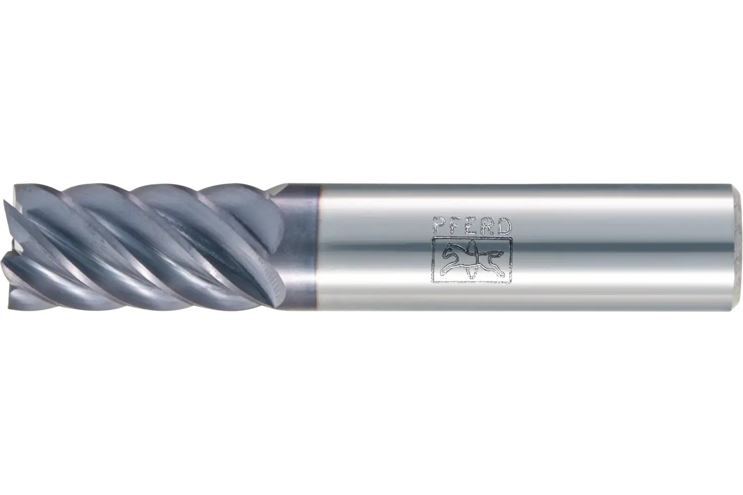 Picture of Pferd Square End Mill, 6 flutes, 5/8" Dia, 1-1/4" APMX, 3-1/2" OAL, cylindrical shank